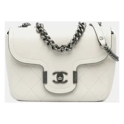 Chanel White Paris-Greece Calfskin Archi Chic Flap