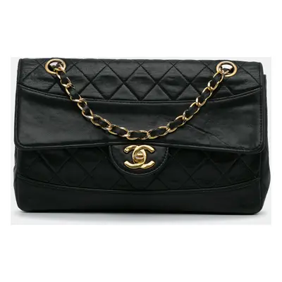 Chanel Black Quilted Lambskin Shoulder Bag