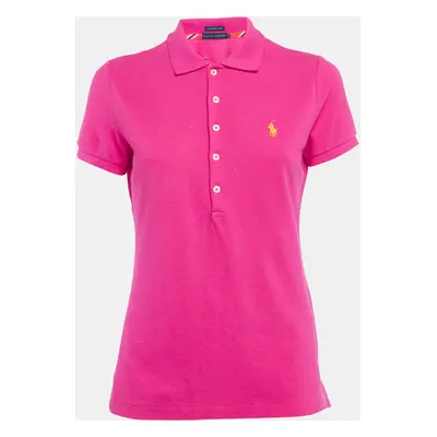 Ralph Lauren Pink Cotton Pique Polo T-Shirt