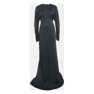 Stella McCartney Navy Blue Crepe Maxi Dress