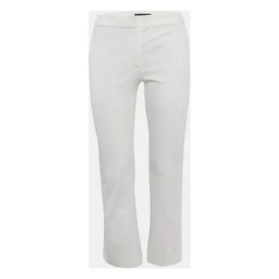 Theory White Gabardine Kick Pants