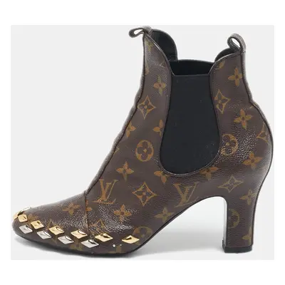 Louis Vuitton Brown Monogram Canvas Revival Ankle Boots Size