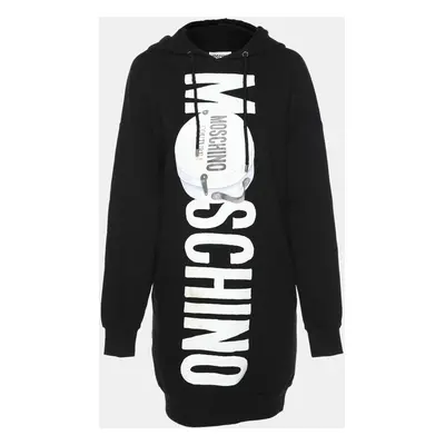 Moschino Couture Black Cotton Logo Printed Sweatshirt