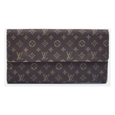 Louis Vuitton Brown Monogram Mini Lin Porte Tresor International Wallet