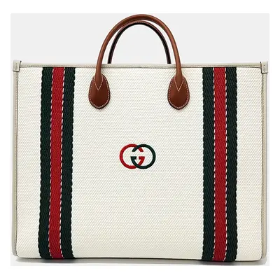 Gucci Interlocking Canvas Tote and Shoulder Bag