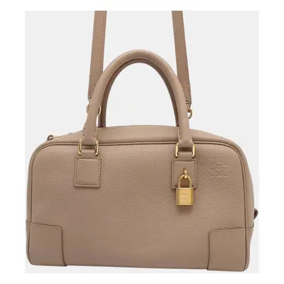 Loewe Sand Leather Amazona Top Handle Bag