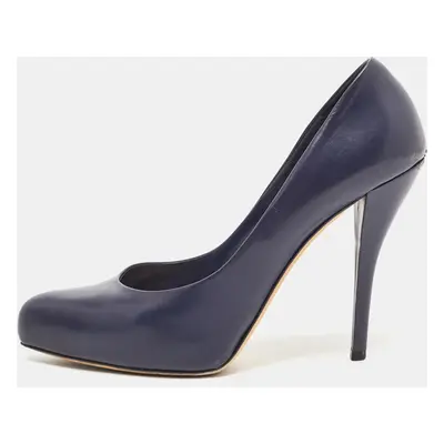 Dior Navy Blue Leather Pumps Size