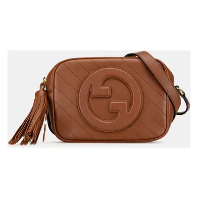 Gucci Brown Small Leather Blondie Crossbody