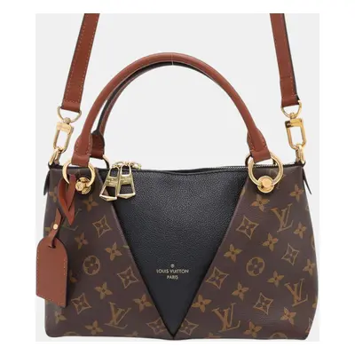 Louis Vuitton Noir Monogram Leather BB V Tote Bag