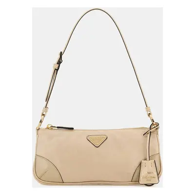 Prada Light Pink Leather Re-edition Shoulder Bag