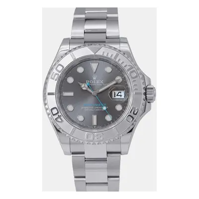 Rolex Grey Stainless Steel Yacht-Master Automatic Men's Wristwatch mm