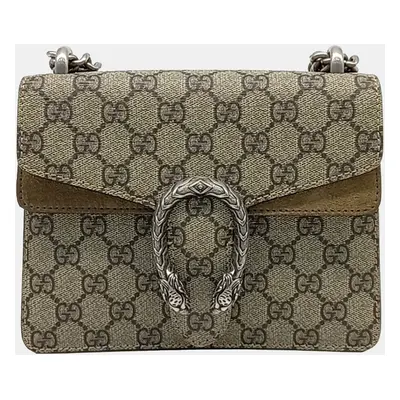 Gucci Beige Canvas Dionysus Crossbody Bag