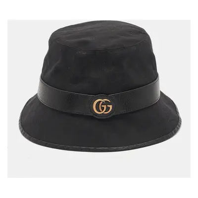 Gucci Black GG Supreme Canvas Bucket Hat