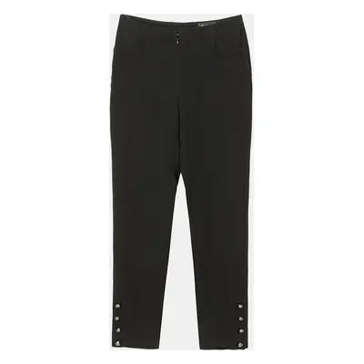 Chanel Black Button Detail Pants Size