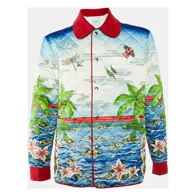 Casablanca Multicolor Ping Pong Club Sunrise Quilted Jacket