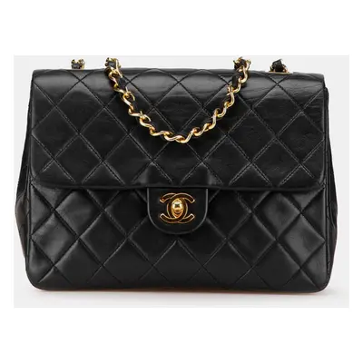 Chanel Black Mini Square Classic Lambskin Flap Bag