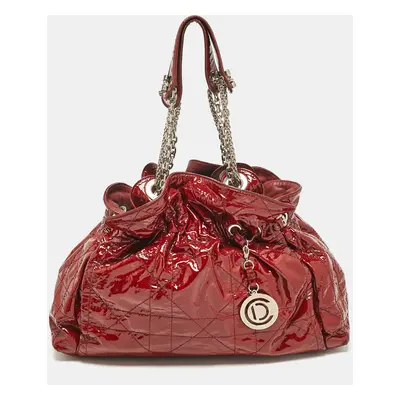 Dior Red Patent Patent Leather Le Trente Tote