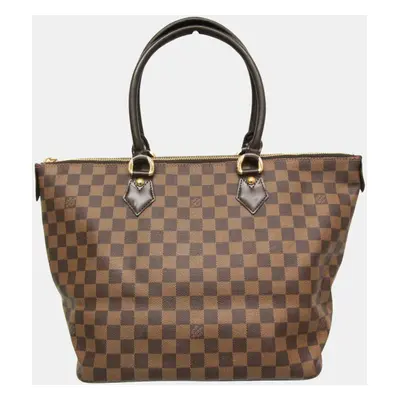 Louis Vuitton Ebene Damier Saleya MM Handbag