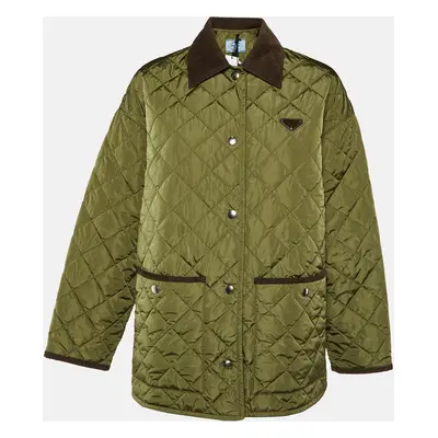 Prada Military Green Re-Nylon Quilted Light Jacket