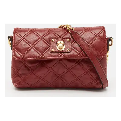 Marc Jacobs Red Quilted Leather Single Shoulder Bag