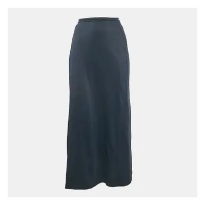 Fendi Navy Blue Jersey Tie-Up Detail Wrap Skirt