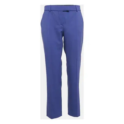 M Missoni Purple Gabardine Straight Leg Trousers