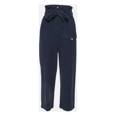 Giorgio Armani Midnight Blue Corduroy Belted Trousers