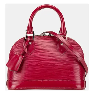 Louis Vuitton Red Epi Leather Alma BB Bag