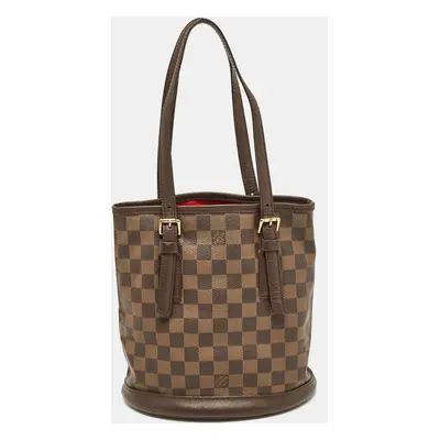 Louis Vuitton Damier Ebene Canvas Marais Bucket Bag