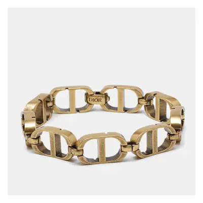 Dior CD Gold Tone Link Bracelet