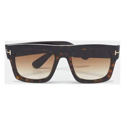 Tom Ford Brown Tortoiseshell Effect TF771 Square Sunglasses