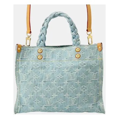 Louis Vuitton Sky Blue Monogram Denim Let Go Bag