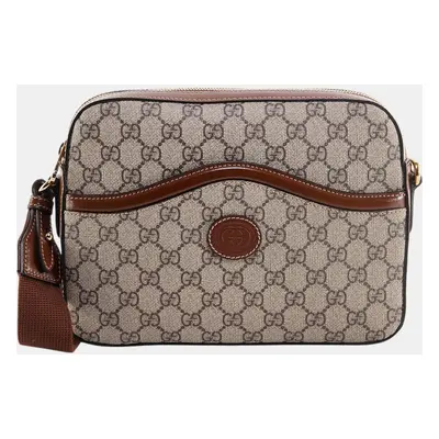 Gucci Beige GG Supreme Canvas Shoulder Bag