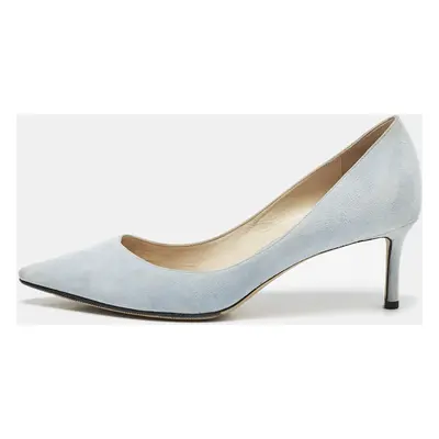 Jimmy Choo Blue Suede Love Pumps Size