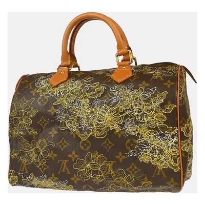 Louis Vuitton Limited Edition Gold Monogram Canvas Dentelle Speedy Bag