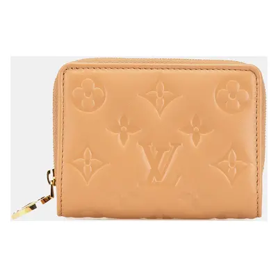 Louis Vuitton Brown Monogram Embossed Coussin Lou Wallet