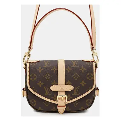 Louis Vuitton Beige Monogram Canvas Saumur BB Crossbody Bag