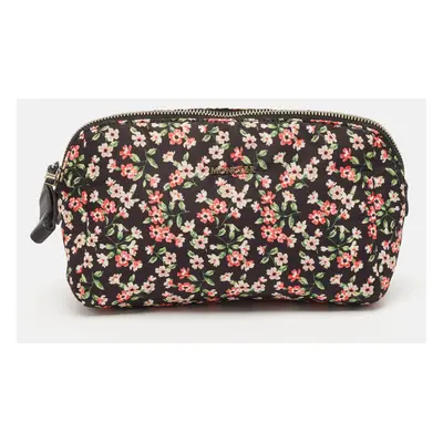 Moncler Multicolor Floral Print Fabric Cosmetic Pouch