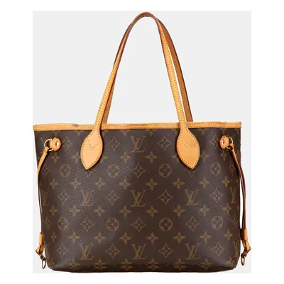 Louis Vuitton Brown Monogram Neverfull PM Bag