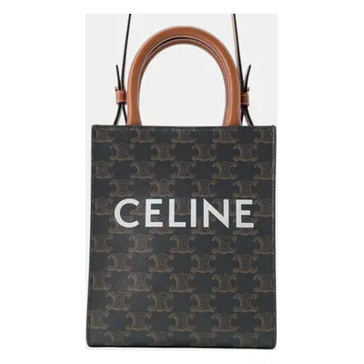 Celine Vertical Hippopotamus Tan Pvc Leather Size Mini