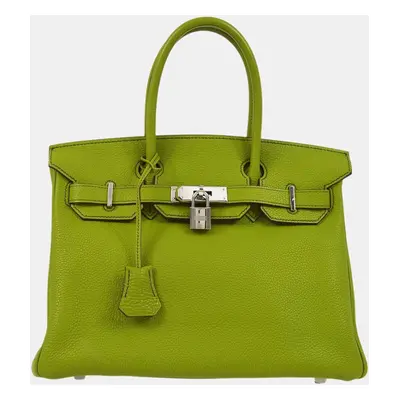 Hermes Green Togo Birkin Handbag