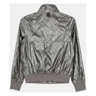 Louis Vuitton Metallic Monogram Coated Bomber Jacket Size