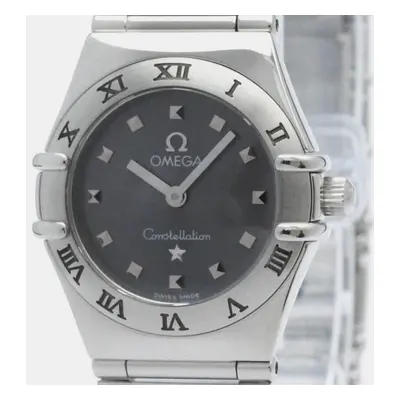 Omega Grey Stainless Steel Constellation Quartz Women's Wristwatch mm