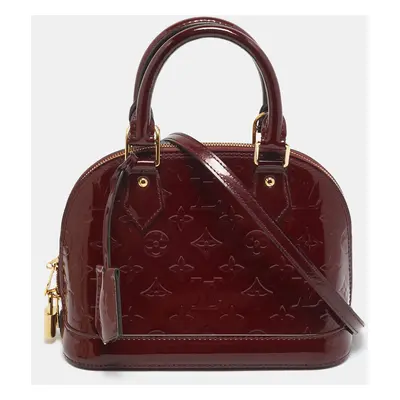 Louis Vuitton Griotte Monogram Vernis Alma BB Bag