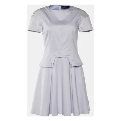 Versus Versace Pale Lilac Cotton Pleated Dress