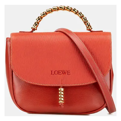 Loewe Red Leather Velazquez Satchel