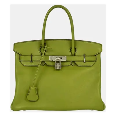 Hermes Green Swift Birkin Handbag