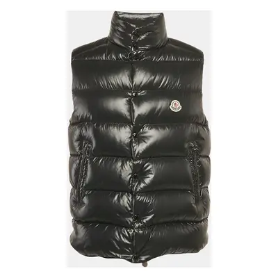 Moncler Black Nylon Zip-Up Puffer Tibb Gilet Vest