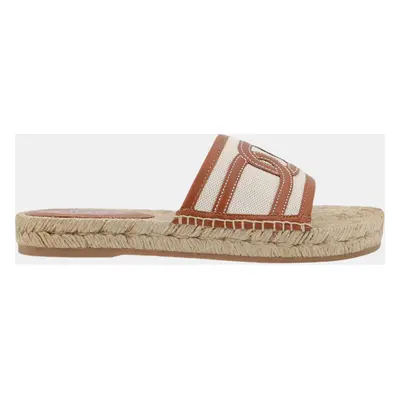 Tod'S Beige Straw Sandals EU