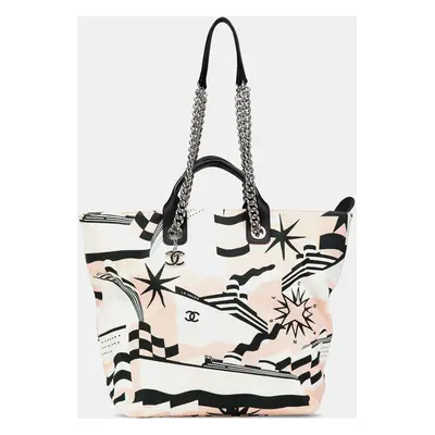 Chanel Pink Canvas La Pausa Bay Shopping Tote